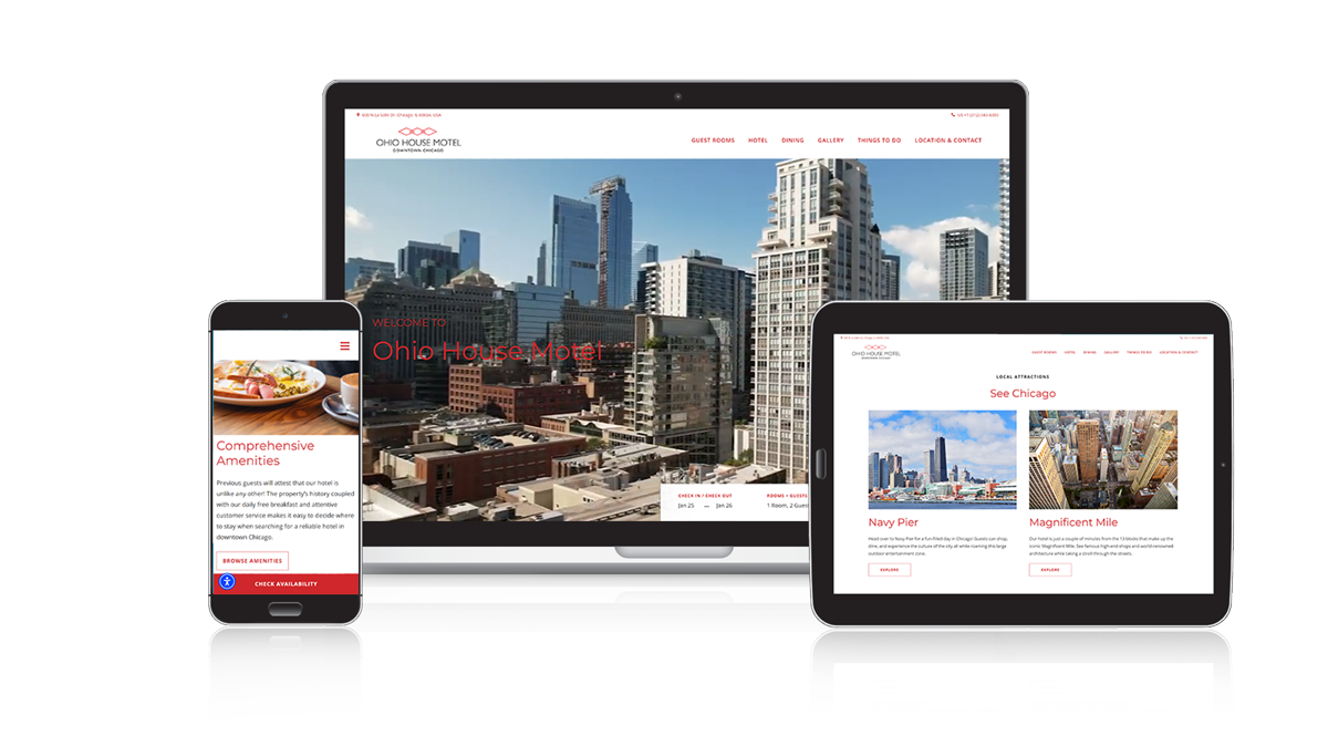 Ohio House Motel - Responsive Website Design