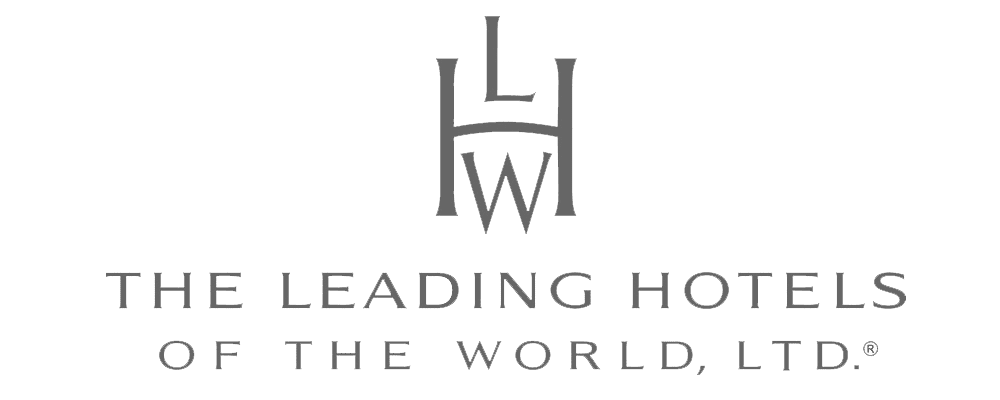 Greyscale The Leading Hotels of the World logo.