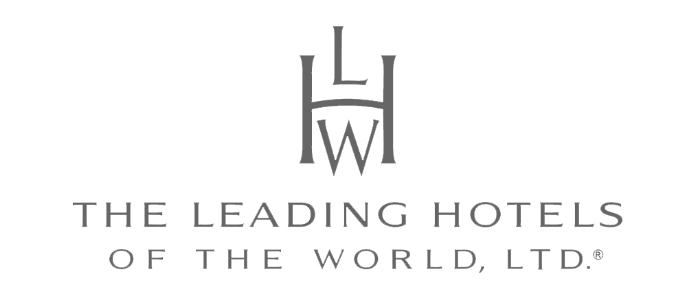 Greyscale The Leading Hotels of the World logo.