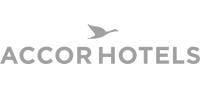 Greyscale Accors Hotels logo.