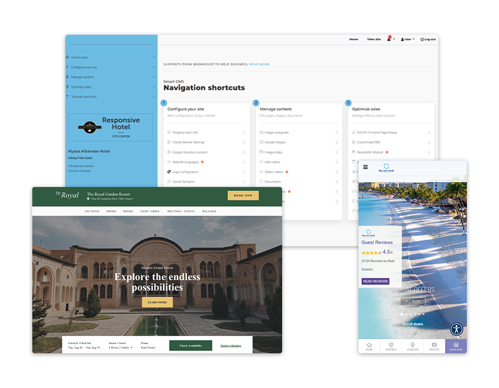 bookassist + website mock 3