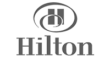 Greyscale Hilton logo.
